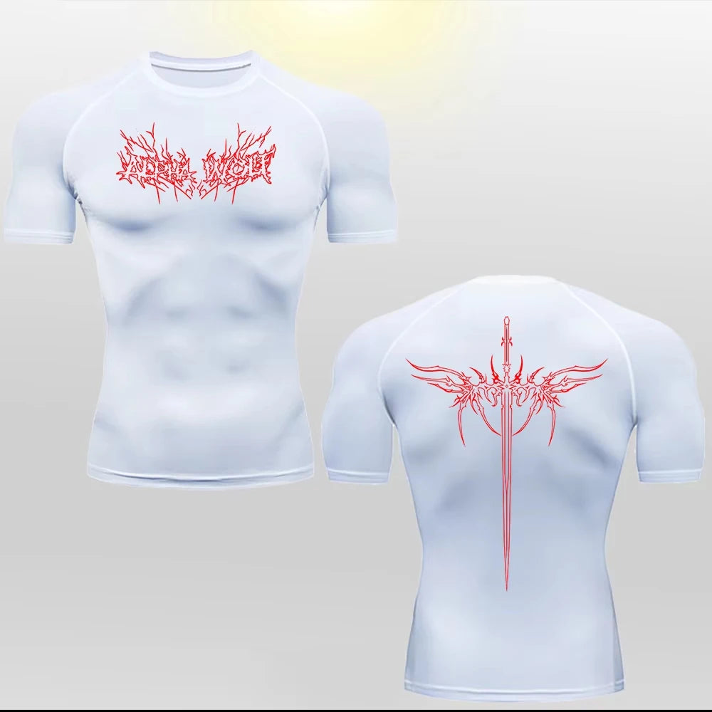 Anime Gym T'shirt Kurze Ärmel