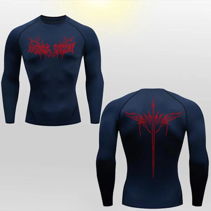 Anime Gym T'shirt Lange Ärmel