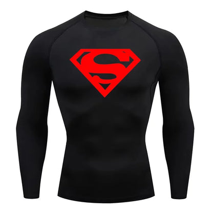Superman Gym T'shirt Lange Ärmel