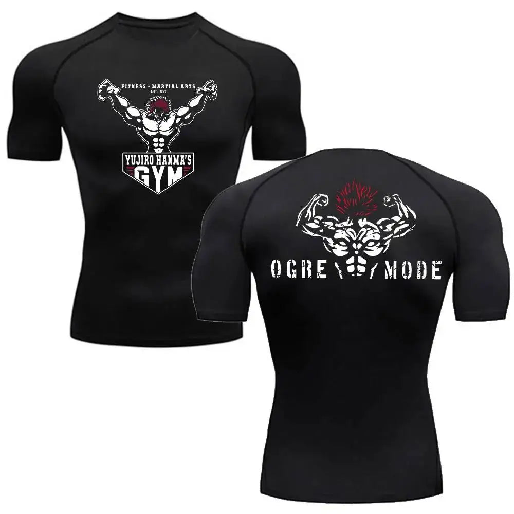 Yujiro Hanmma Gym T'shirt Kurze Ärmel