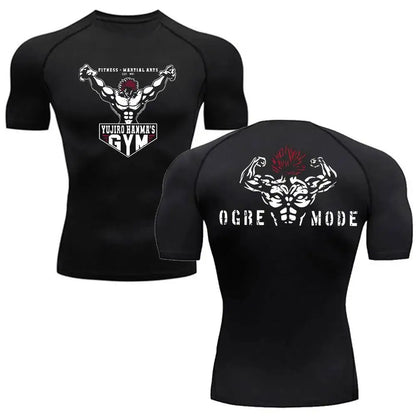Yujiro Hanmma Gym T'shirt Kurze Ärmel