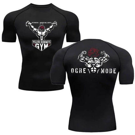 Yujiro Hanmma Gym T'shirt Kurze Ärmel