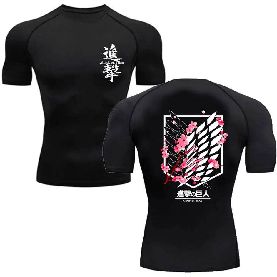 AOT Gym T'shirt Kurze Ärmel