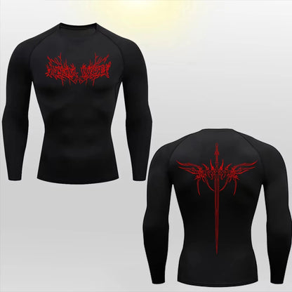 Anime Gym T'shirt Lange Ärmel