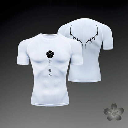 Black Clover Gym T'shirt Kurze Ärmel