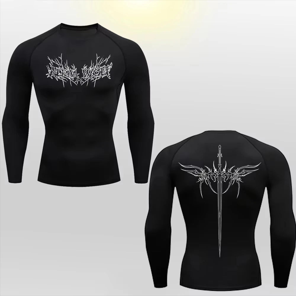 Anime Gym T'shirt Lange Ärmel