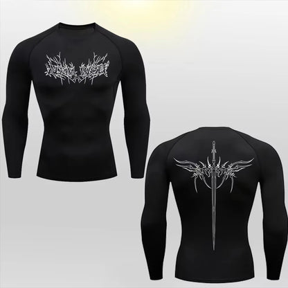 Anime Gym T'shirt Lange Ärmel