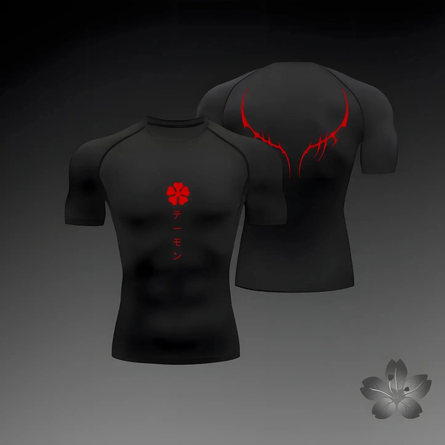Black Clover Gym T'shirt Kurze Ärmel