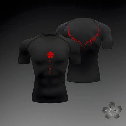 Black Clover Gym T'shirt Kurze Ärmel