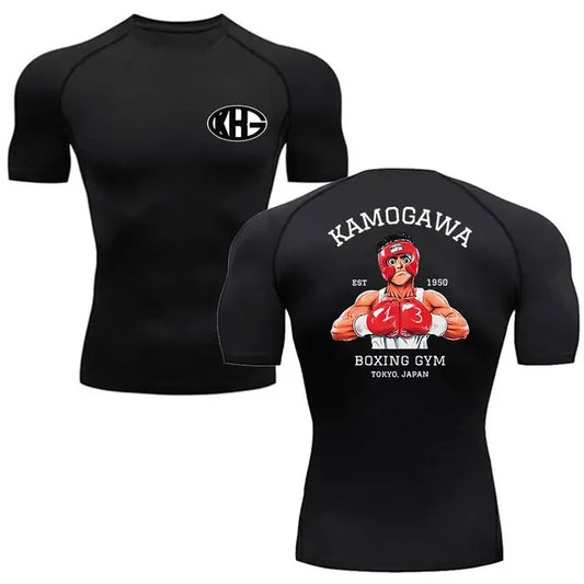 Hajime No Ippo Gym T'shirt Kurze Ärmel