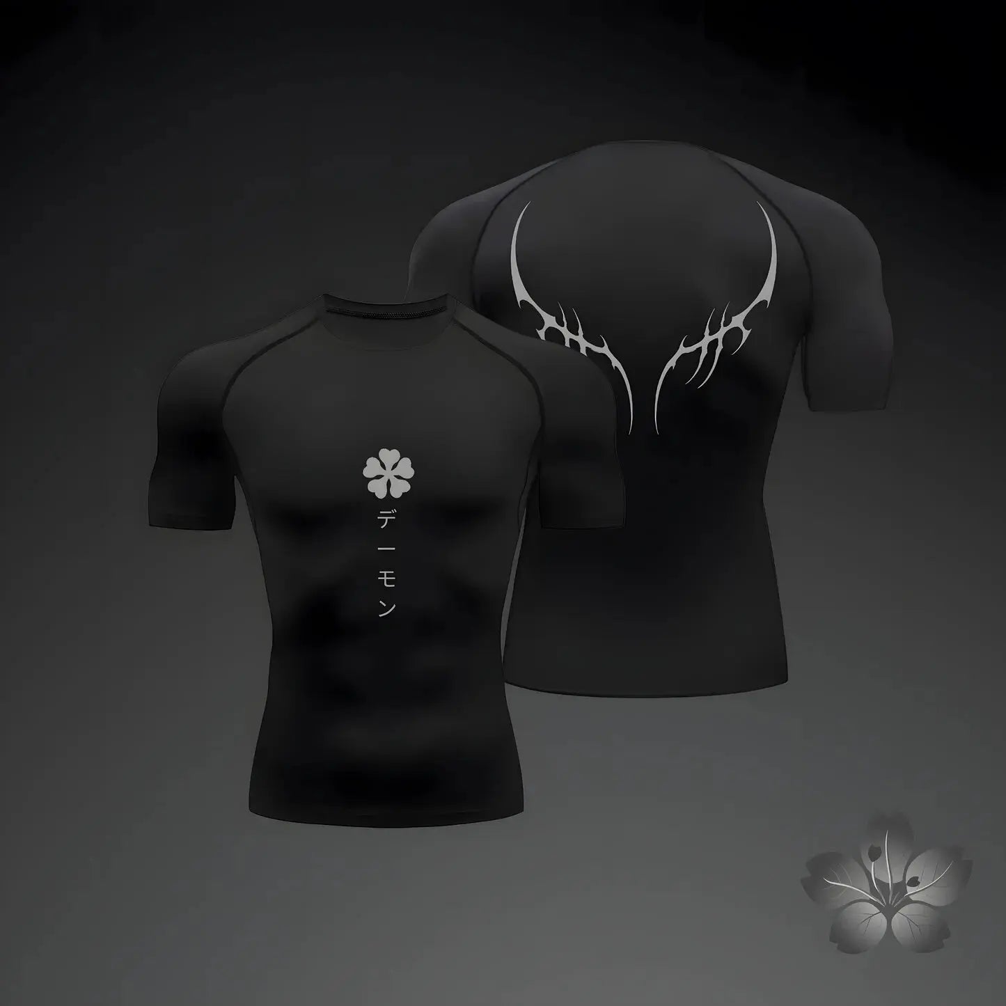 Black Clover Gym T'shirt Kurze Ärmel