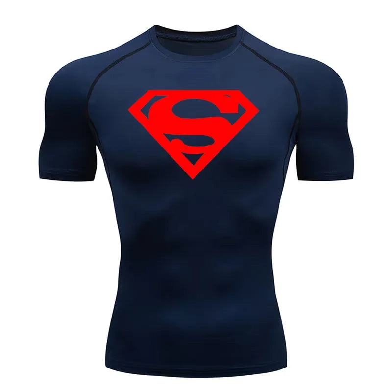 Superman Gym T'shirt Kurze Ärmel
