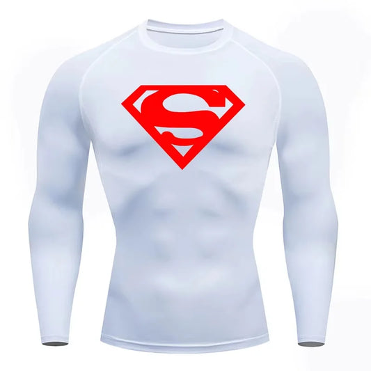 Superman Gym T'shirt Lange Ärmel