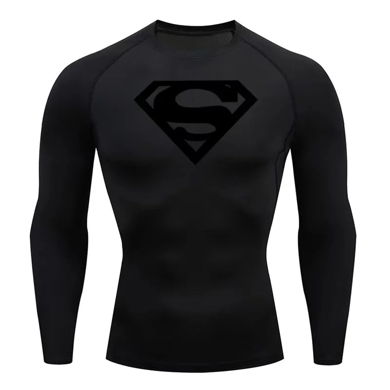 Superman Gym T'shirt Lange Ärmel