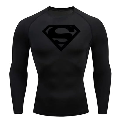 Superman Gym T'shirt Lange Ärmel