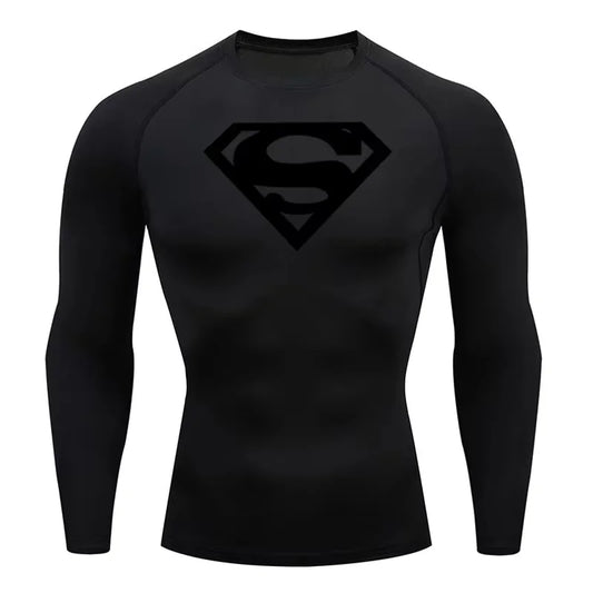 Superman Gym T'shirt Lange Ärmel