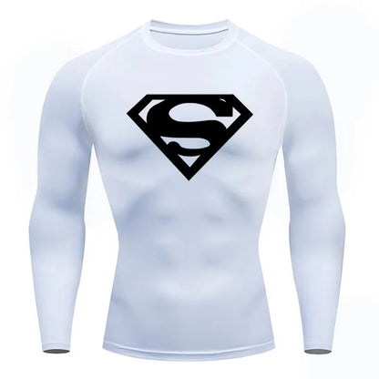 Superman Gym T'shirt Lange Ärmel